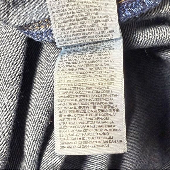 GAP 1969 original wide leg crop dark denim size 33 - Picture 13 of 14